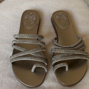Vince Camuto Gold Rhinestone Sandals